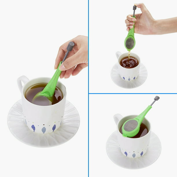 Tea Infuser Loose Tea Leafs Strainer Herbal Spice Silicone Filter Diffuser Gr WN 
